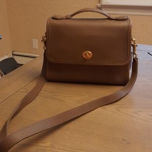 Coach brown leather handbag